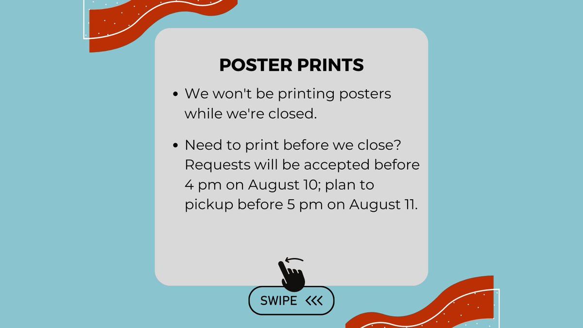 MERIT_Library's tweet image. MERIT will be closed from August 12 to 27 so our staff can prepare for the fall semester. Please call 608-263-4750 (between 8 AM and 4:30 PM) or email library@education.wisc.edu if you need assistance.  Learn more about our hours at here: merit.education.wisc.edu/hours-location/
#UWMERIT