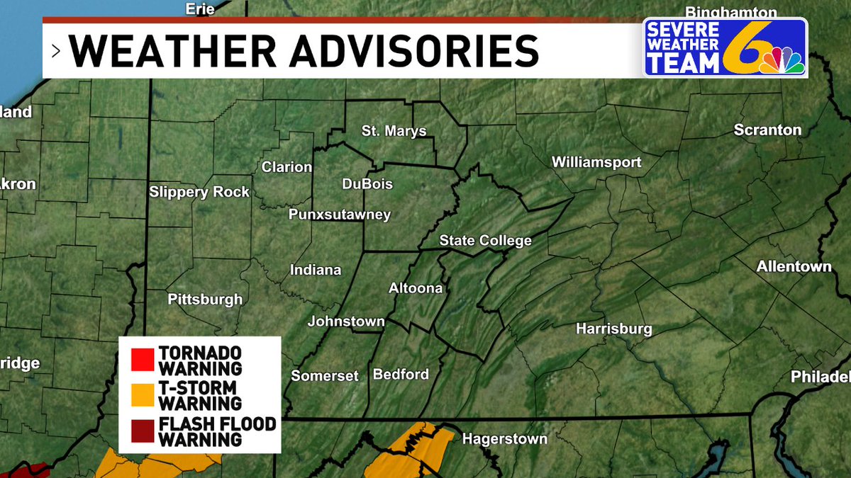 Severe weather is moving through. Tune into 6 News or log on to WJACTV.com for the latest information.