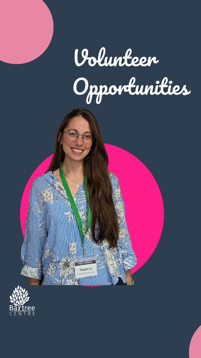 Make a positive impact - Join our #Volunteer Team &amp; make a difference in the lives of #women and #girls, creating lasting #change &amp; fostering a brighter future
For opportunities check our website or send an email to our Volunteer Service Manager at federica@baytreecentre.org.uk