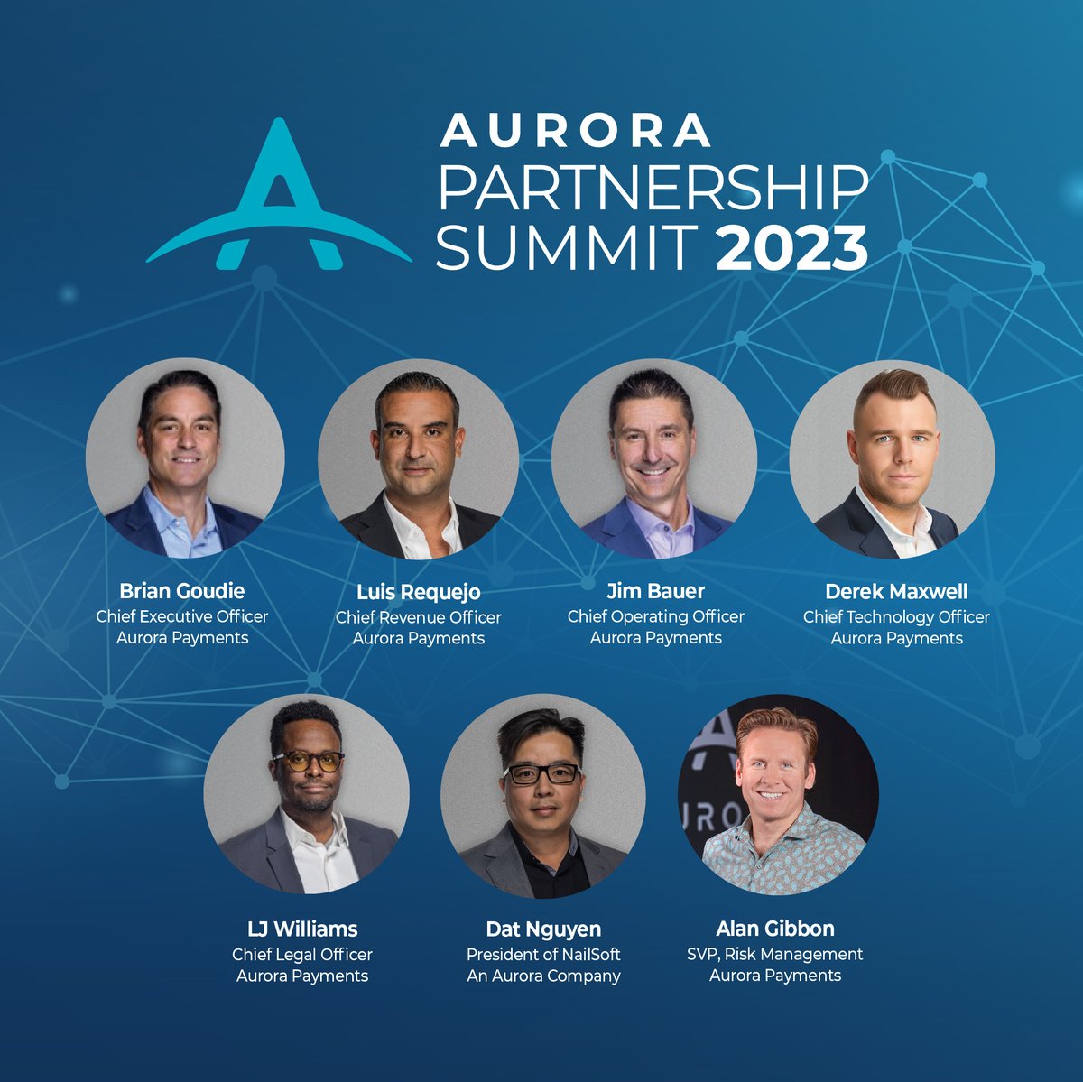 risewithaurora's tweet image. 🌟 We are thrilled to shine a spotlight on our C-Suite of Aurora Payments!
Their insightful discussions will make this event an unforgettable experience for everyone.
Thank you for being the driving force behind our ascent! 🌅
#RiseWithAurora #PartnershipSummit2023