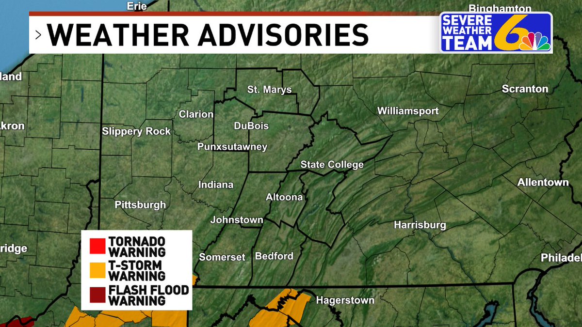 Severe weather is moving through. Tune into 6 News or log on to WJACTV.com for the latest information.