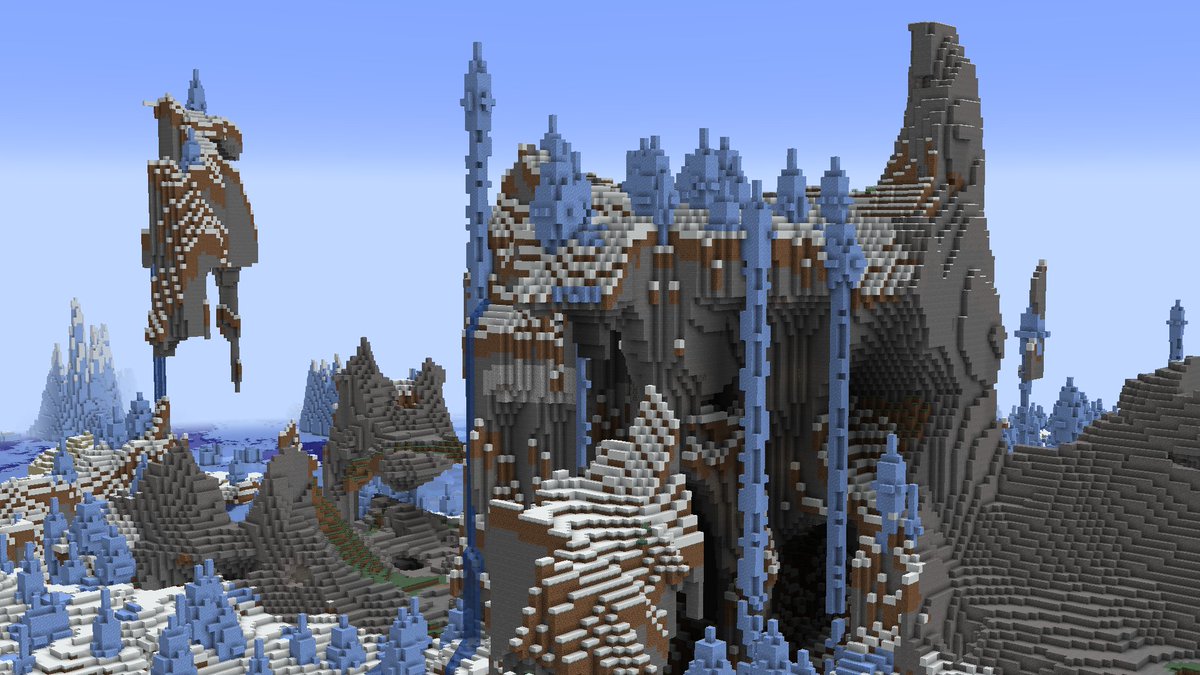 gaspoweredpick's tweet photo. I know I'm a bit late, though I'm pretty sure all of this is still able to spawn and in even more ways than ever before. This is because of 1.18's increased variance and world height that made it all possible! #Minecraft #CavesAndCliffs
https://t.co/GvpdabaaJ4 https://t.co/NbsrleCwzq