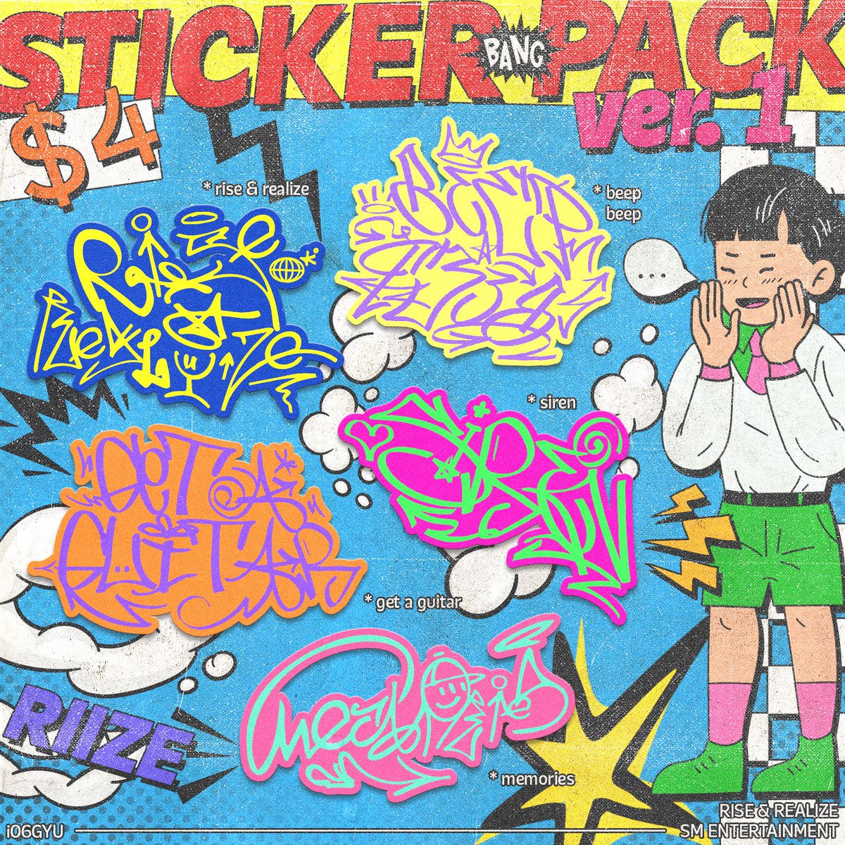 love119dotcom's tweet image. RIIZE🗯️⋆ STICKER PACK WITH GRAFFITI PAGE

#RIIZEisComing #BeepBeepDay2 
#RISEandREALIZE  #RIIZE @RIIZE_official