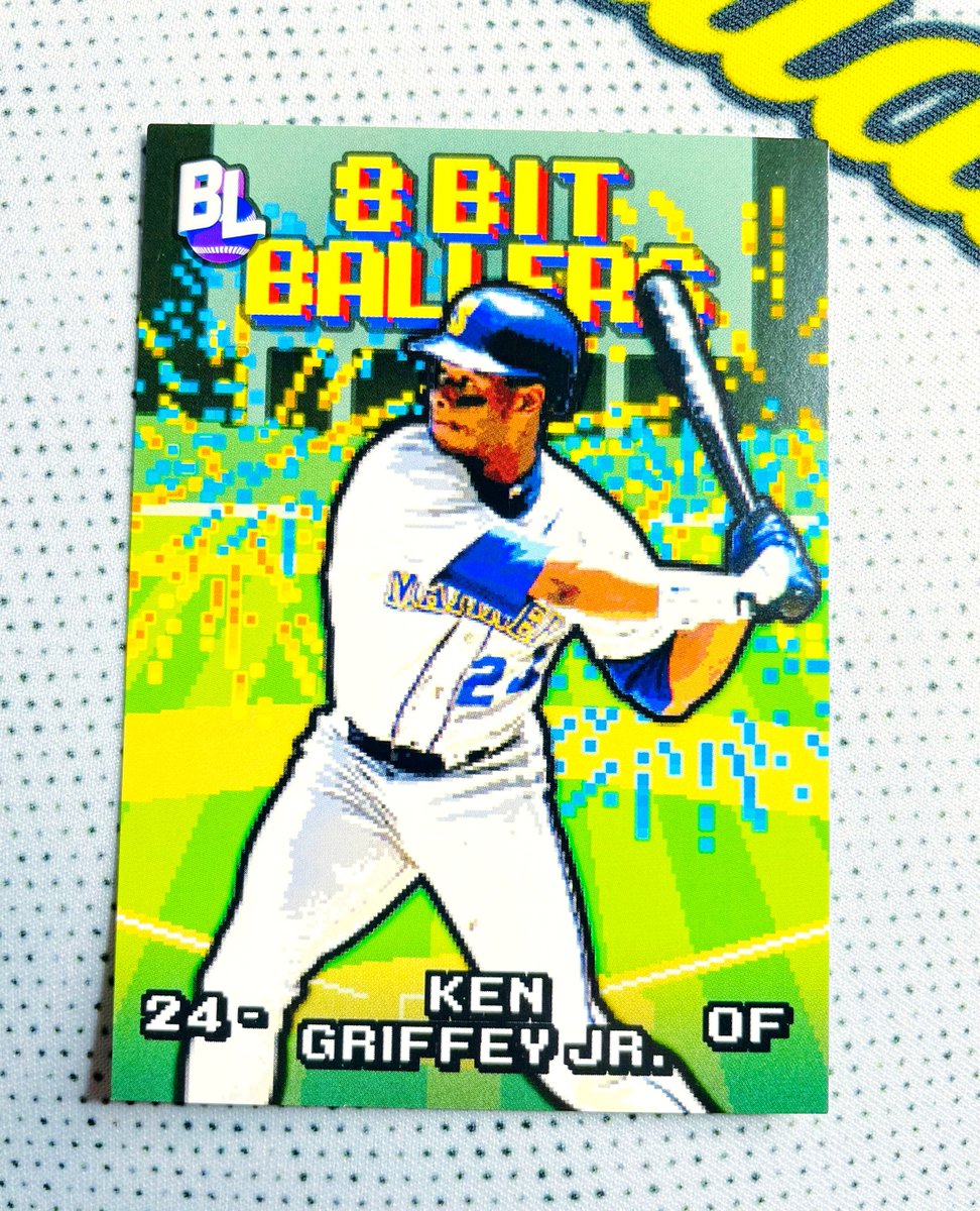 KEN GRIFFEY JR ⚾️ 8 BIT BALLER #kengriffeyjr

⚾️💙⁠*MY PC CARD OF THE DAY* 🌞⁠

#whodoyoucollect #thehobby #tradingcards⁠
#baseballhistory #vintagebaseballcards #mlbcards #baseball #vintagesportscards #baseballcards #sportscards #topps #mlb #mlballstar #junkwaxcollection