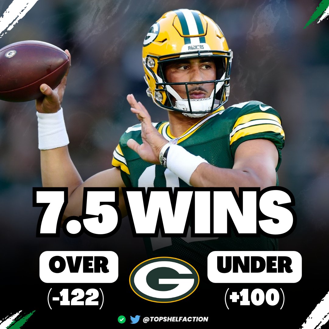 TopShelfAction's tweet photo. ๐๐ฎ NFL Win Total Predictions ๐๐
๐ฅ Can Green Bay exceed expectations in the 2023 season?
๐ค Will the Packers go over or under 7.5 wins this year?
Like & Quote YOUR pick ๐๐
#TopShelfAction๐ฅ
#GoPackGo
#OverUnderBets
#NFLTwitter
#GamblingTwitter https://t.co/maYQOZab9B