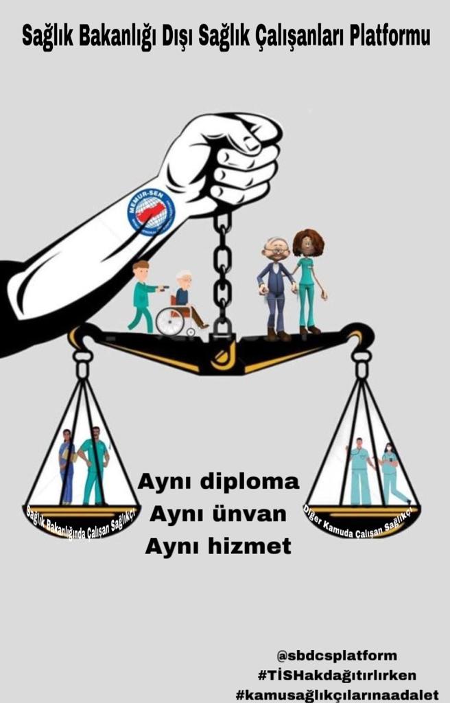 Fıkıhta #ADALET dengelemek demektir. Terazinin doğru tartması demek. Kamu sağlıkçılarının maaşlarını, özlük haklarını S.B daki emsalleri ile dengeleyin. Her kamuda kurumda sağlıkçı var. 
#kamusağlıkçılarınaadalet
@sbdcsplatform