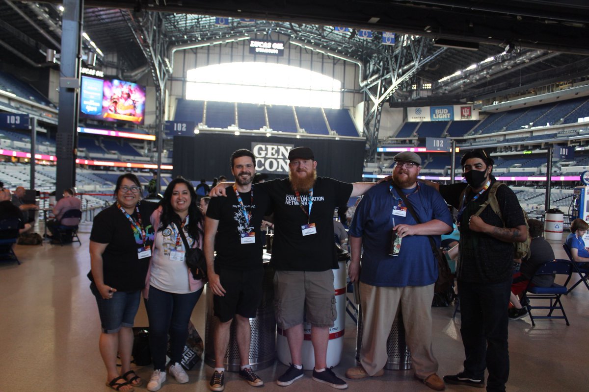 Sam_Slays_'s tweet photo. Finally got to meet the people I that I call my second family @Gen_Con. We’ve been gaming and hanging out almost daily for nearly 3 years now. It was and awesome experience and I miss you guys already. Only people not tagged in are Slaid and Apollo Vera.Can’t wait for GenCon 2024 https://t.co/n595EKVzJW