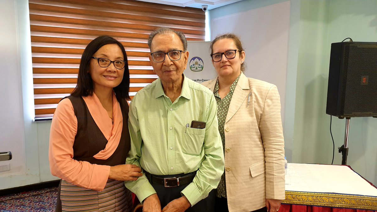 YoudonAukatsang's tweet photo. Shri OP Tandon at Age 93 going strong for #Tibet after three decades of active involvement at the @Tibparliament 's Strategy meeting cum advocacy training in New Delhi with Rebon Banerjee another old Tibet friend to present #FNVA' s report on Resetting #India's Tibet Policy 2022 https://t.co/IbEqt2rDKi