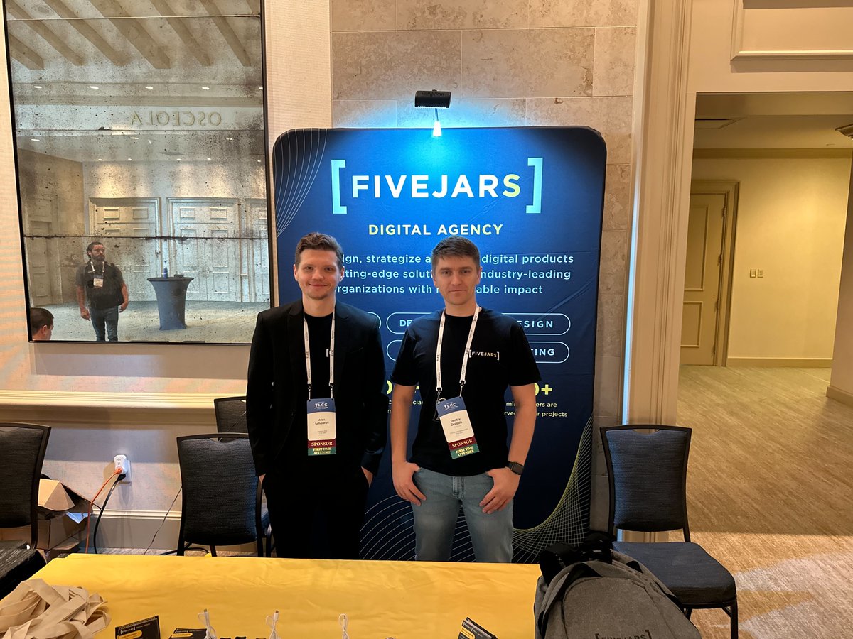 five_jars's tweet photo. Day 1 of TLCC Orlando🔥

The @five_jars team is here and ready to chat! Come by and learn how we can help enhance your #Tessitura experience and optimize your digital platform.

A big thanks to @tessnetwork 🤝 Wishing all a successful #tlcc2023 

#arts #culture  #nonprofit  #tech https://t.co/MBIzAiVQQb