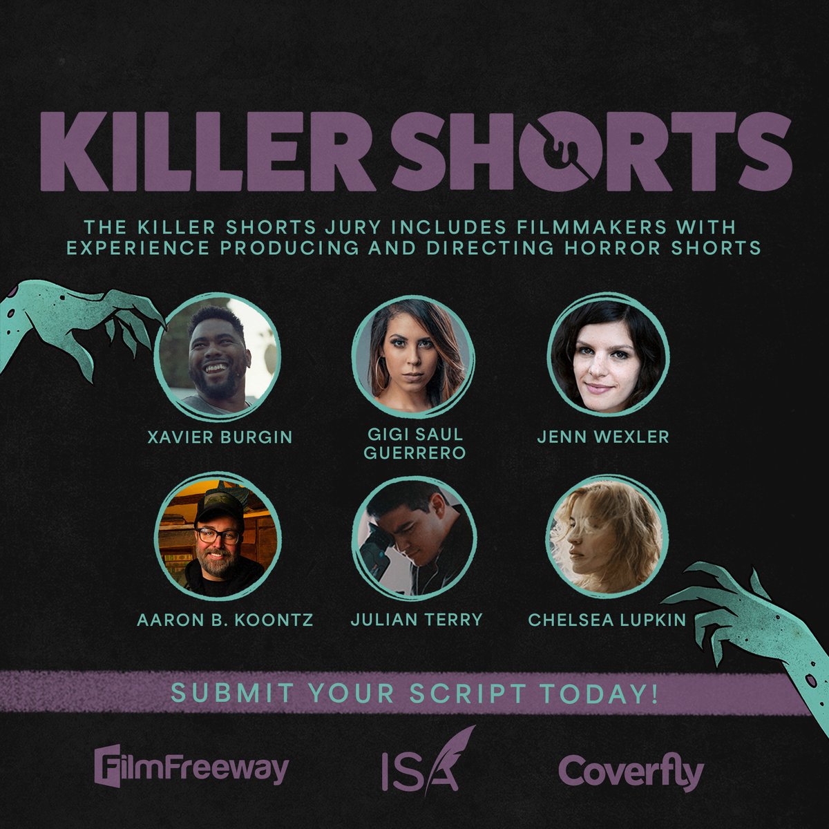 Killer Shorts (@killershorts) on Twitter photo Submit your horror short screenplays and short stories to Killer Shorts Horror Short Screenplay Competition via <a href="/Coverfly/">Coverfly</a> before the Regular Deadline Oct 31! Jury inc <a href="/HorrorGuerrero/">Gigi Saul Guerrero</a> <a href="/J_Wex/">Jenn Wexler</a> <a href="/ChelseaLupkin/">Chelsea Lupkin</a> <a href="/AaronBKoontz/">Aaron B Koontz</a> <a href="/julianjterry/">Julian Terry</a> <a href="/XLNB/">X</a>š½ļøš¬ā ļø
#killershorts #ScreenwritingTwitter Submit your horror short screenplays and short stories to Killer Shorts Horror Short Screenplay Competition via <a href="/Coverfly/">Coverfly</a> before the Regular Deadline Oct 31! Jury inc <a href="/HorrorGuerrero/">Gigi Saul Guerrero</a> <a href="/J_Wex/">Jenn Wexler</a> <a href="/ChelseaLupkin/">Chelsea Lupkin</a> <a href="/AaronBKoontz/">Aaron B Koontz</a> <a href="/julianjterry/">Julian Terry</a> <a href="/XLNB/">X</a>š½ļøš¬ā ļø
#killershorts #ScreenwritingTwitter