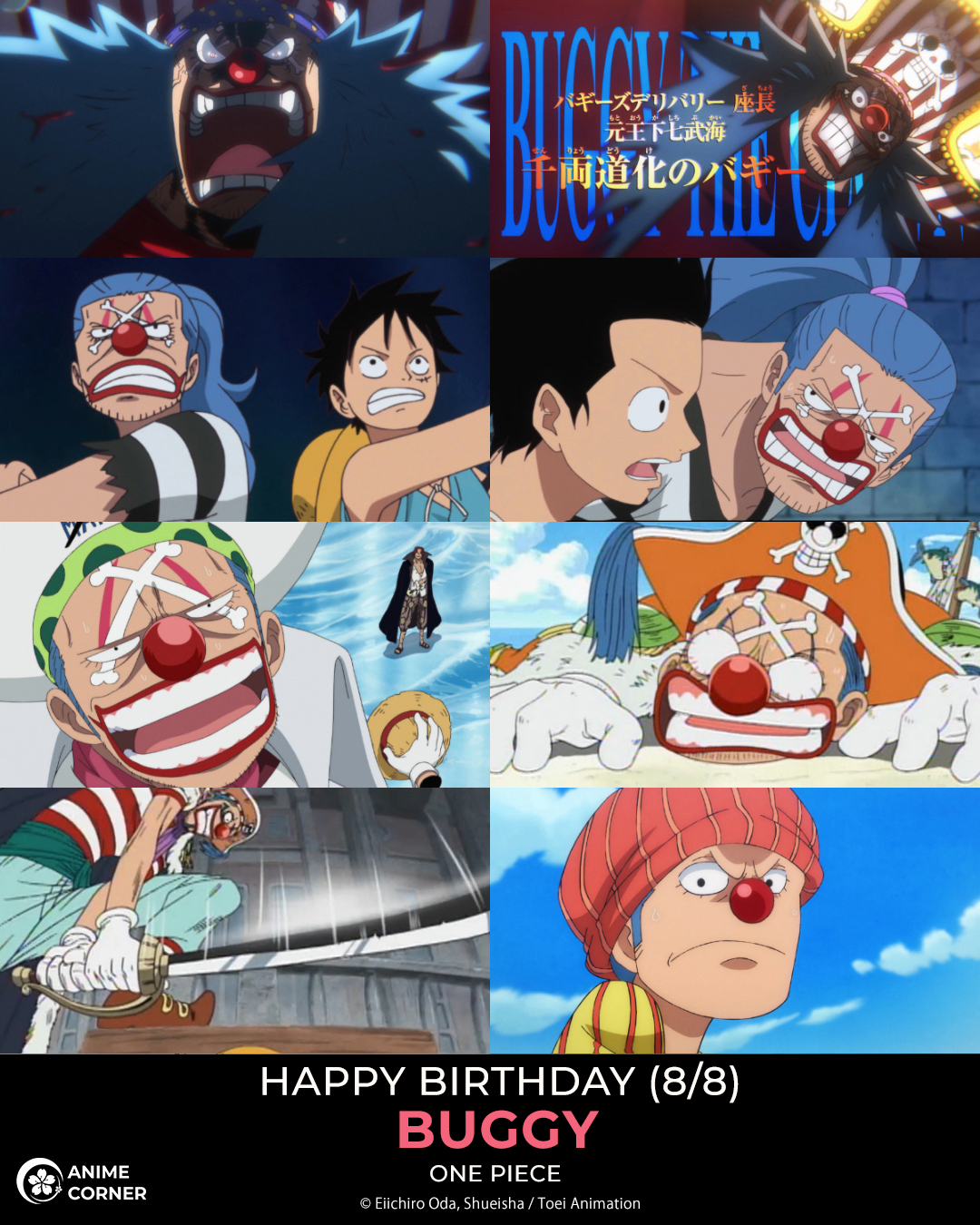 Happy 69th birthday to Shigeru Chiba who voices as Buggy! : r/OnePiece