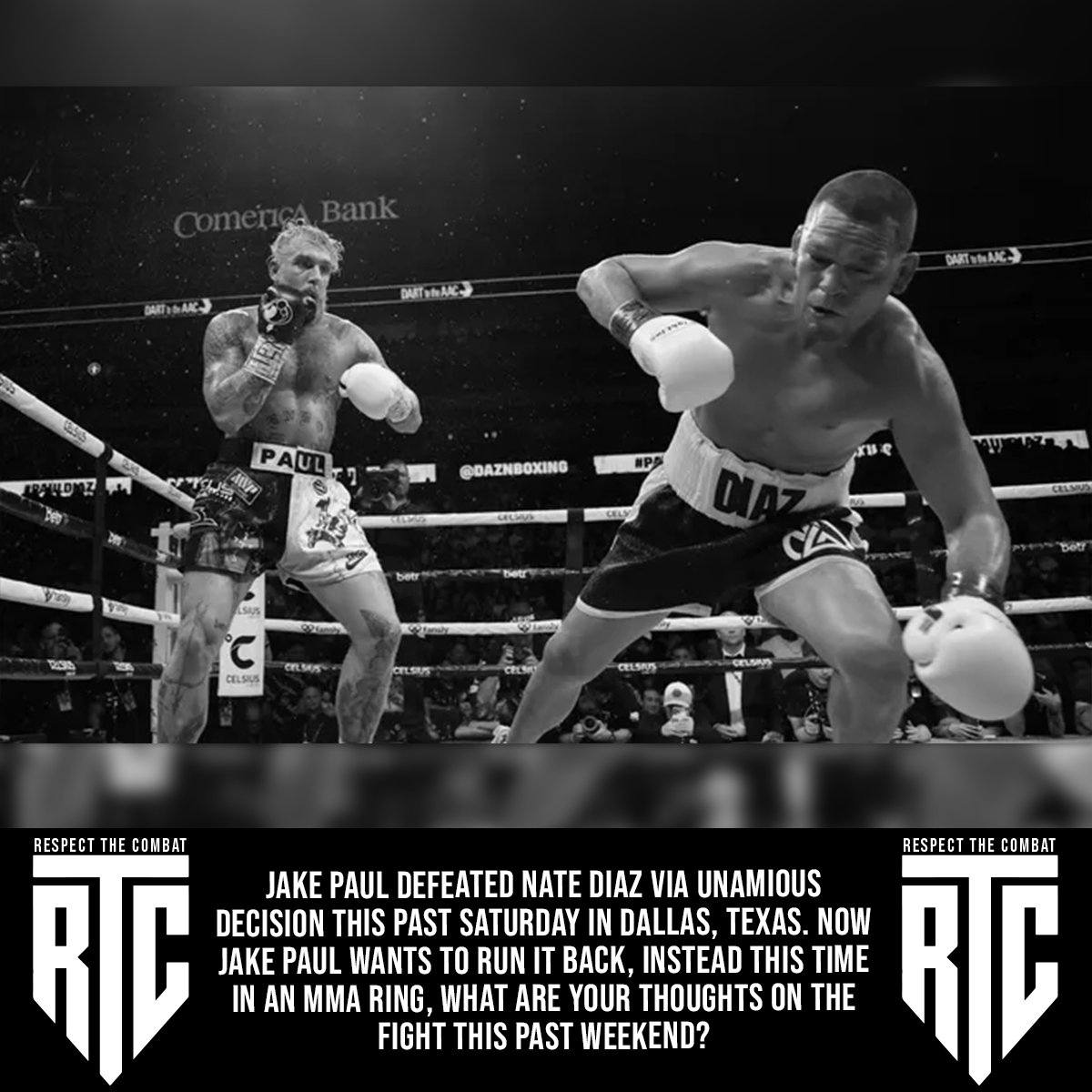 RTCPodcast1's tweet image. How do you all think Jake Paul would do in an MMA fight against Nate Diaz? 

#leaveacomment #boxing #jakepaul #boxingnews #sportsnews #pfl