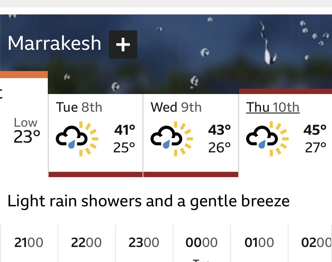GeorgieAgass's tweet photo. Intrigued as to what happens in Marrakech in pouring rain 🌧️😳🫣
#NoSandals https://t.co/zXaeB5kJQq