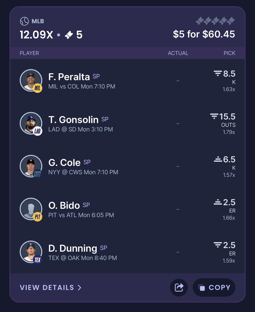 MupsontheBeat's tweet photo. Slips we are running for this evenings games. Let’s all wipe the slate tonight! #GamblingTwitter #SleeperPicks #sleeperpotd #sleeper https://t.co/z5AziuoId5