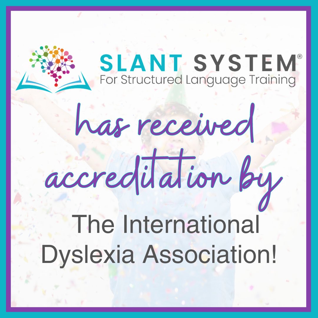 We are thrilled to share our great news!  This means that SLANT meets the high standards set forth by the IDA for effective teachers of reading.  Official press release from <a href="/DyslexiaIDA/">International Dyslexia Association</a>  will be coming soon!  <a href="/ReadingLeagueIL/">The Reading League Illinois</a> <a href="/ER_Illinois/">EveryoneReadingIL</a>