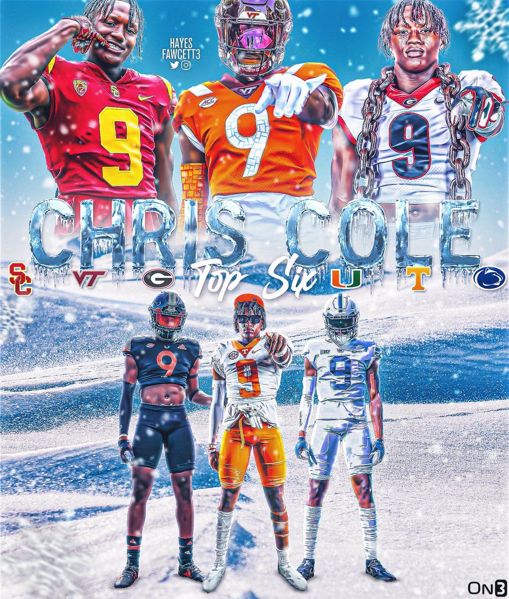 Hayesfawcett3's tweet photo. BREAKING: Four-Star LB Chris Cole is down to 6️⃣ Schools!

The 6’4 220 LB from Salem, VA is ranked as a Top 55 Player in the ‘24 Class (No. 4 LB)

Will announce his Commitment on September 10th 👀

Where Should He Go?

https://t.co/yNEdVAWW5U https://t.co/g4LRA3CTRM