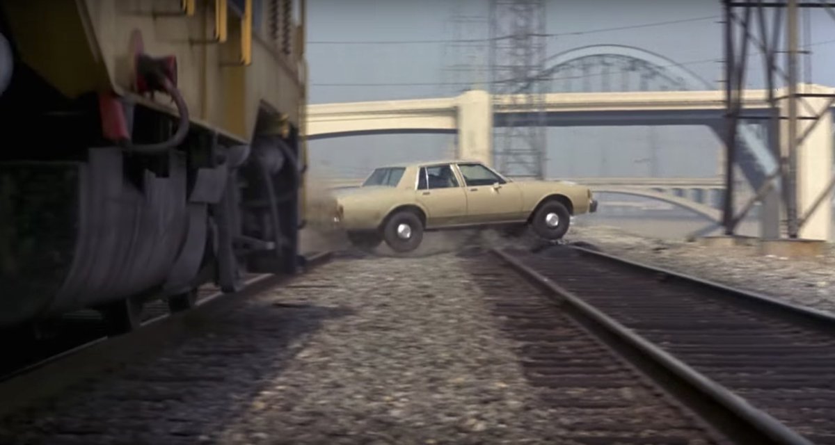 americanamemes's tweet photo. RIP to William Friedkin who made one of the great LA movies, “To Live and Die in L.A.”! 

It features a car chase that starts in the LA River and ends with them driving on the wrong side of the 110! No one understood Angelenos driving desires like Friedkin! https://t.co/nBDUCEtEHK