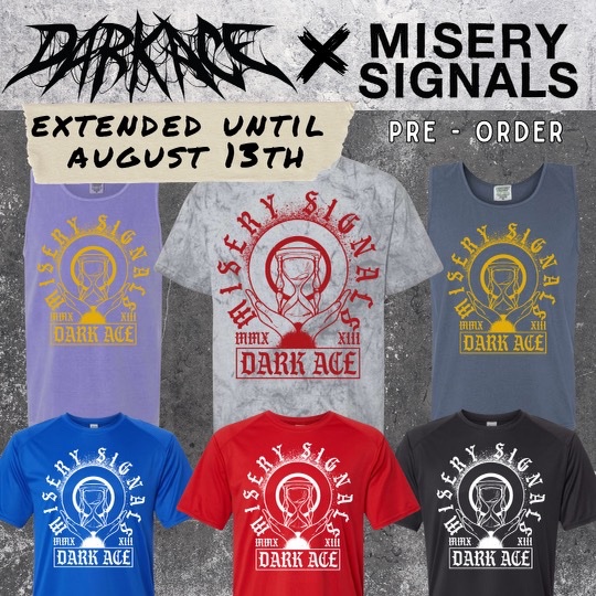 Misery Signals (@miserysignals) on Twitter photo Due to overwhelming demand, and an increase we saw over the weekend, we’re extending the <a href="/darkacediscgolf/">Dark Ace Disc Golf</a> X <a href="/miserysignals/">Misery Signals</a> collab pre-order for 1 more week! Massive thank you to all who have already ordered a piece from the collection!
darkacediscgolf.com/collections/mi… Due to overwhelming demand, and an increase we saw over the weekend, we’re extending the <a href="/darkacediscgolf/">Dark Ace Disc Golf</a> X <a href="/miserysignals/">Misery Signals</a> collab pre-order for 1 more week! Massive thank you to all who have already ordered a piece from the collection!
darkacediscgolf.com/collections/mi…