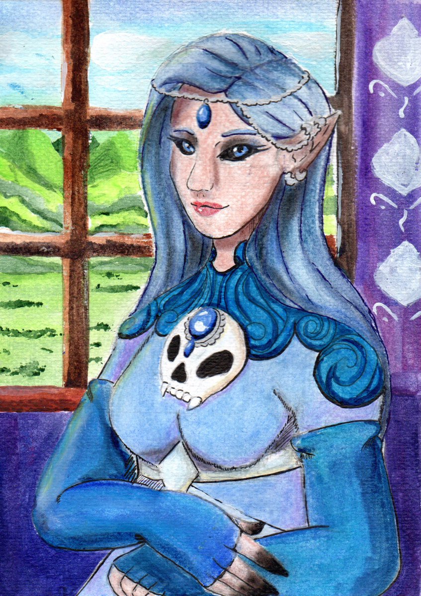 FoxymcDork's tweet photo. Traditional Artfight pieces for @FloofAngel and @Rosendark6 https://t.co/udcF3dUvp6