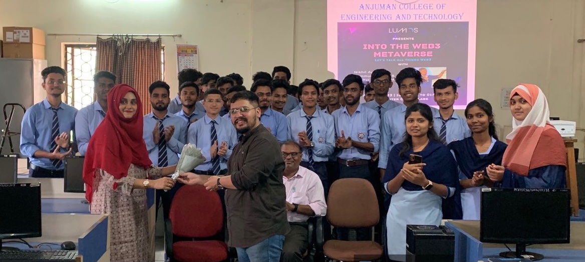 acet_official's tweet photo. A one-day workshop on 'Web3 &amp; Blockchain' technology was conducted by the Department of Computer Science and Engineering at ACET, in association with Lumos Labs, Nagpur. Prof. Sadia Patka was the coordinator and it was  supervised by Prof. Nazish Khan, Head of CSE Department. https://t.co/WkNwRrD3Zt
