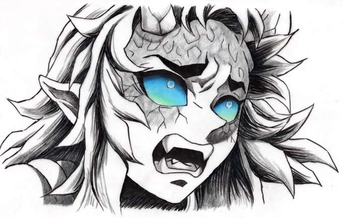5月の描きかけを今頃完成させました  哀