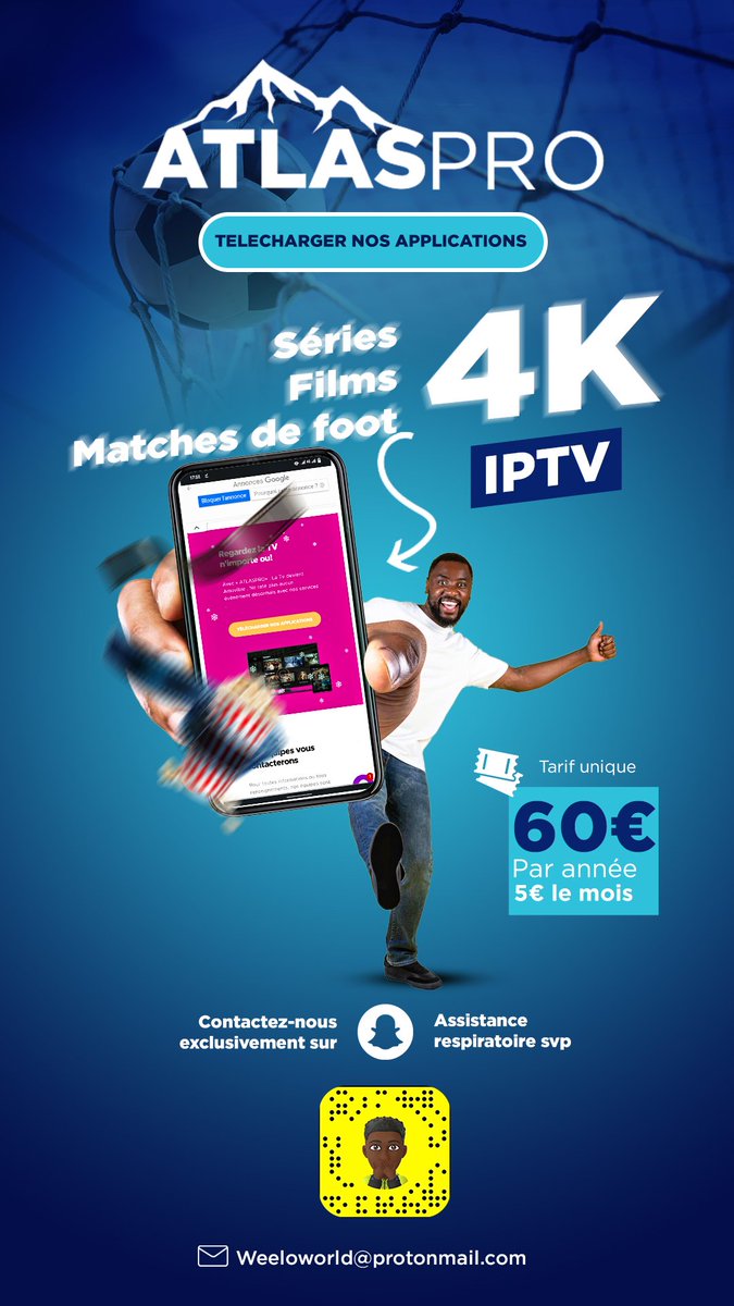 WeelowOnline's tweet image. Ouverture de mon service IPTV.
Pour en bénéficier merci de venir en privé.

#IPTV #AtlasPro #RT #FAV #Like #Partage