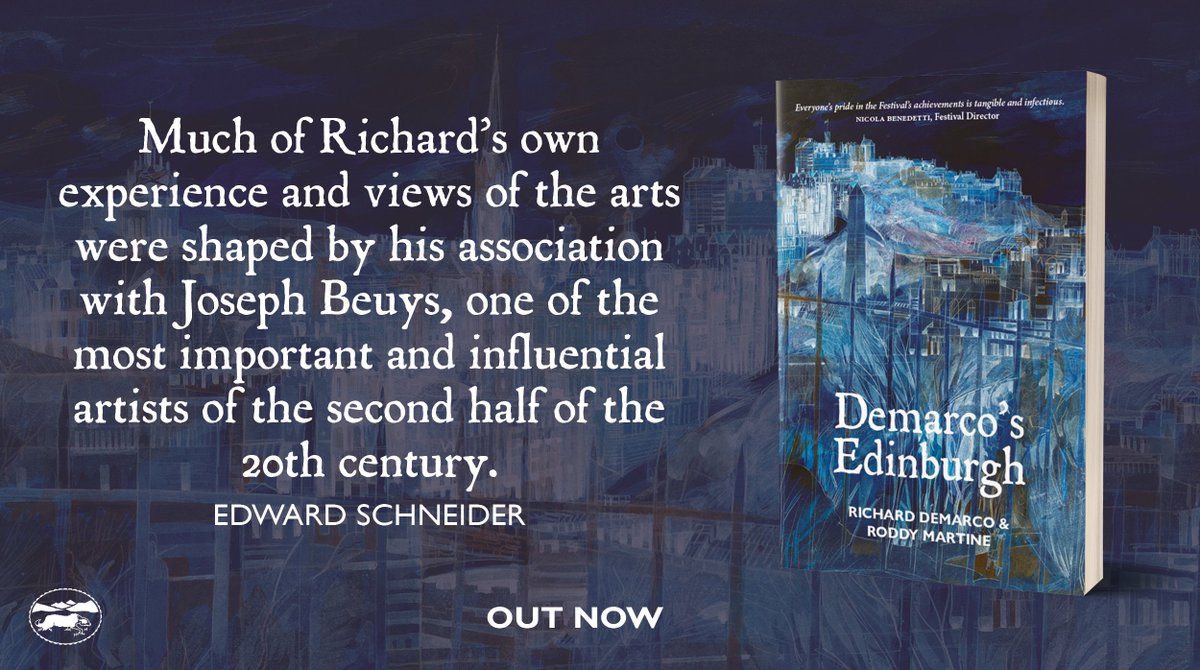 'Much of Richard’s own experience and views of the arts were shaped by his association with Joseph Beuys, one of the most important and influential artists of the second half of the 20th century.' Writes Edward Schneider in 'Demarco's Edinburgh' by @R_Demarco90 and @Powderhall