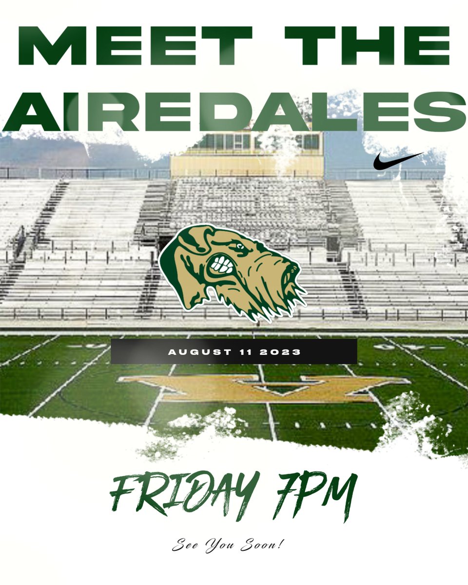See you guys on Friday night at 7pm to meet the Airedales. Make sure and stay after for some family and friends photo opportunities! Looking forward to seeing everyone on Friday night! #only1airedale