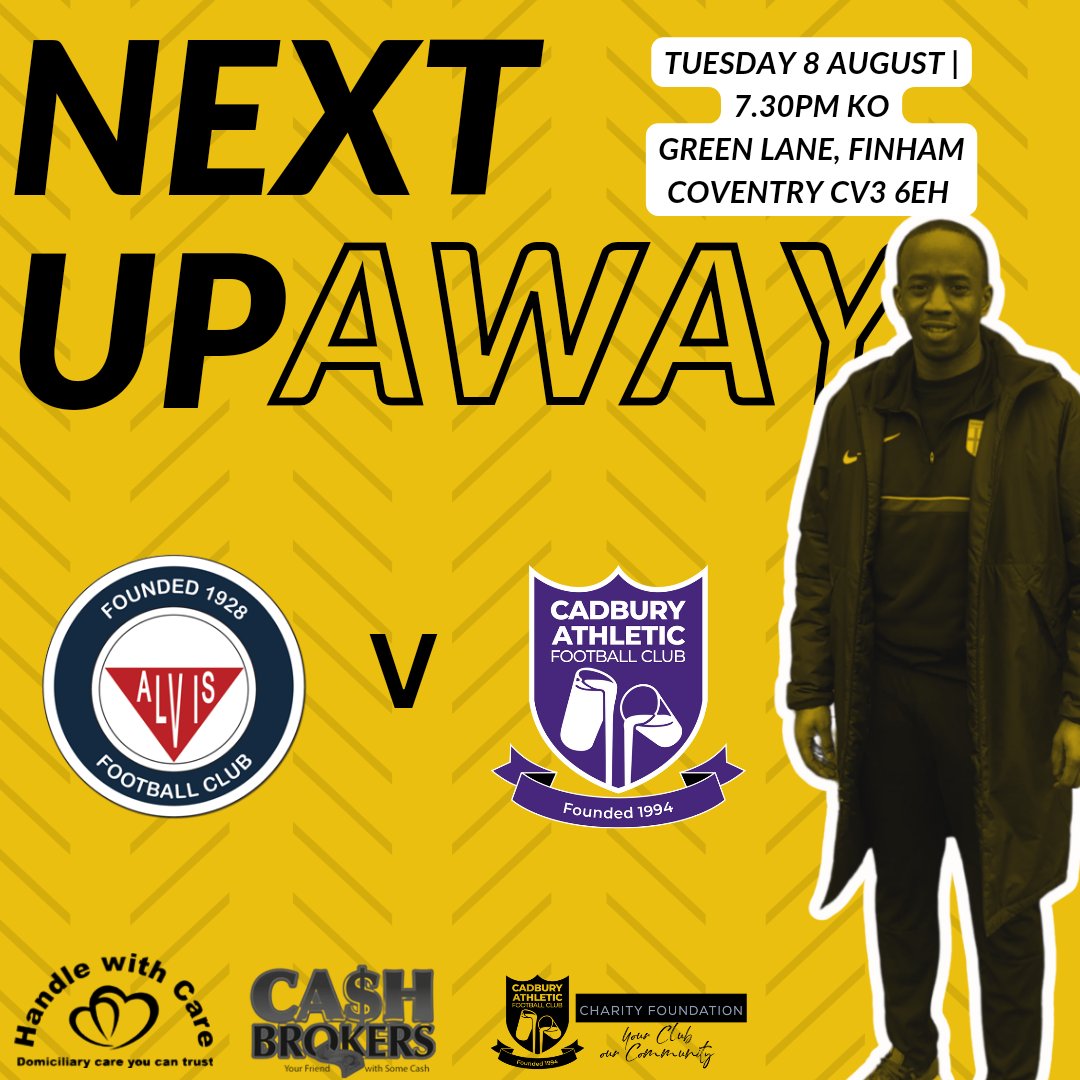 Cadbury Athletic FC (@cadburyathfc) on Twitter photo After Saturday's postponement we look to finally get our season up and running with a midweek trip to <a href="/CovAlvis/">𝗖𝗼𝘃𝗲𝗻𝘁𝗿𝘆 𝗔𝗹𝘃𝗶𝘀 𝗙𝗖</a>
🕒 7.30PM KO
📍Alvis Sports & Social Club, CV3 6EH
Up the Chocolate Men 🍫 After Saturday's postponement we look to finally get our season up and running with a midweek trip to <a href="/CovAlvis/">𝗖𝗼𝘃𝗲𝗻𝘁𝗿𝘆 𝗔𝗹𝘃𝗶𝘀 𝗙𝗖</a>
🕒 7.30PM KO
📍Alvis Sports & Social Club, CV3 6EH
Up the Chocolate Men 🍫