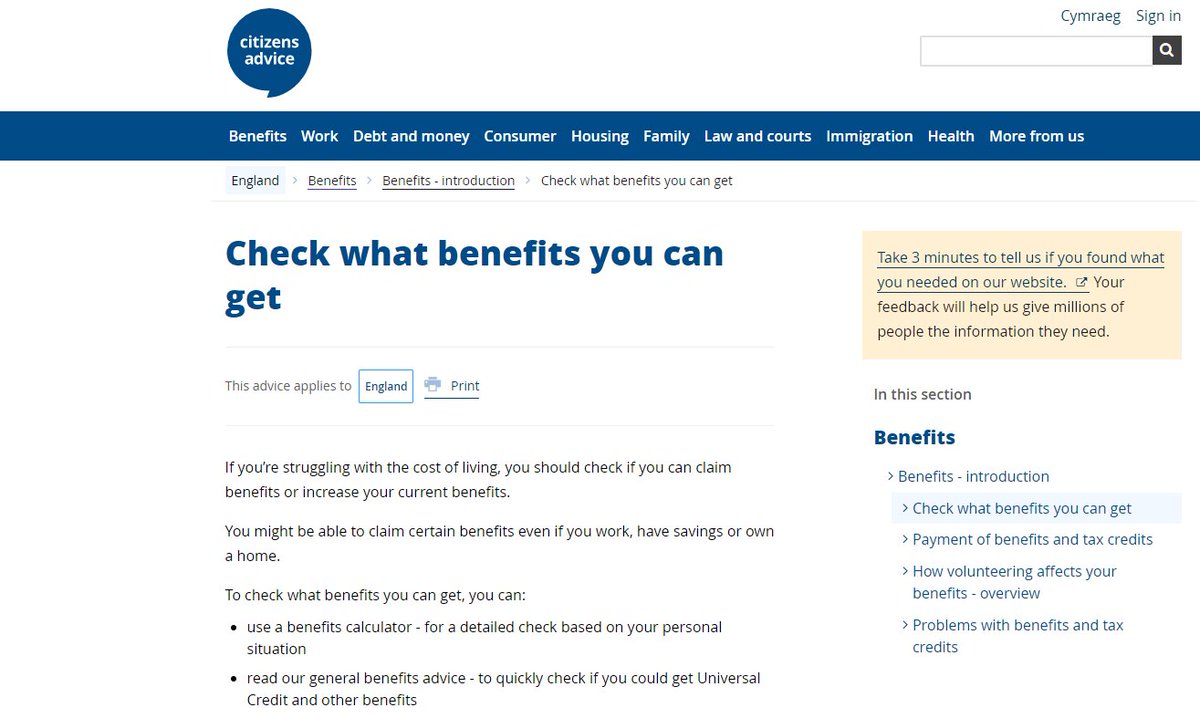 If you’re struggling to make ends meet, check if you can get any benefits. 

Our benefit calculator can help 
citizensadvice.org.uk/benefits/benef…