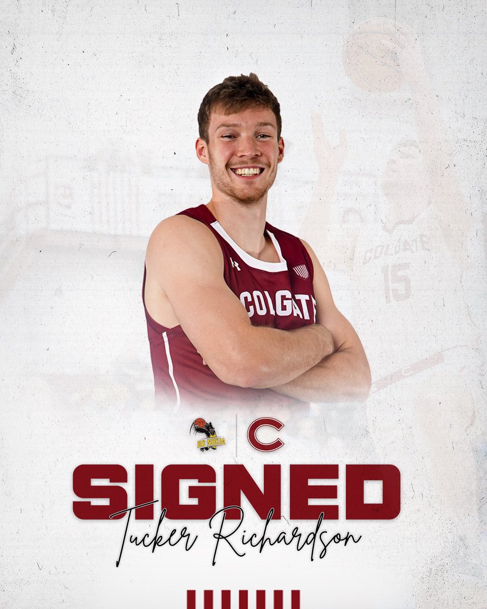 Tucker is a 𝗣𝗥𝗢 👏
       
The most decorated player in <a href="/PatriotLeague/">Patriot League</a> history signs his first professional contract with BC Nokia in Finland. 
     
#GoGate | <a href="/tuckrich24/">Tucker Richardson</a>