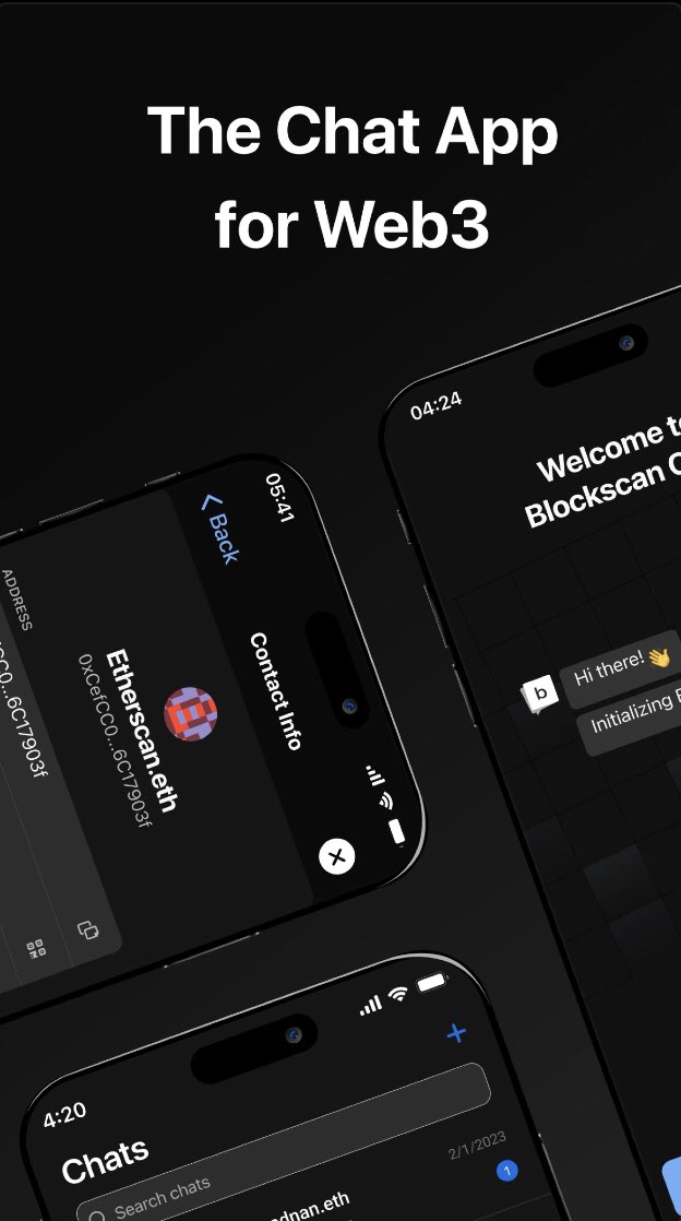 Another week, another incredible ENS integration 🔥

<a href="/etherscan/">etherscan.eth</a> just released their new mobile app - Blockscan Chat 📲

Connect with your Web3 friends simply by messaging their ENS names! 🤗