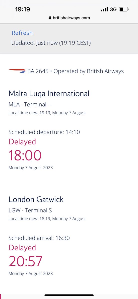 guysheps's tweet photo. @British_Airways Your own page doesn’t show the flight as cancelled. https://t.co/xRnGfVNm4v