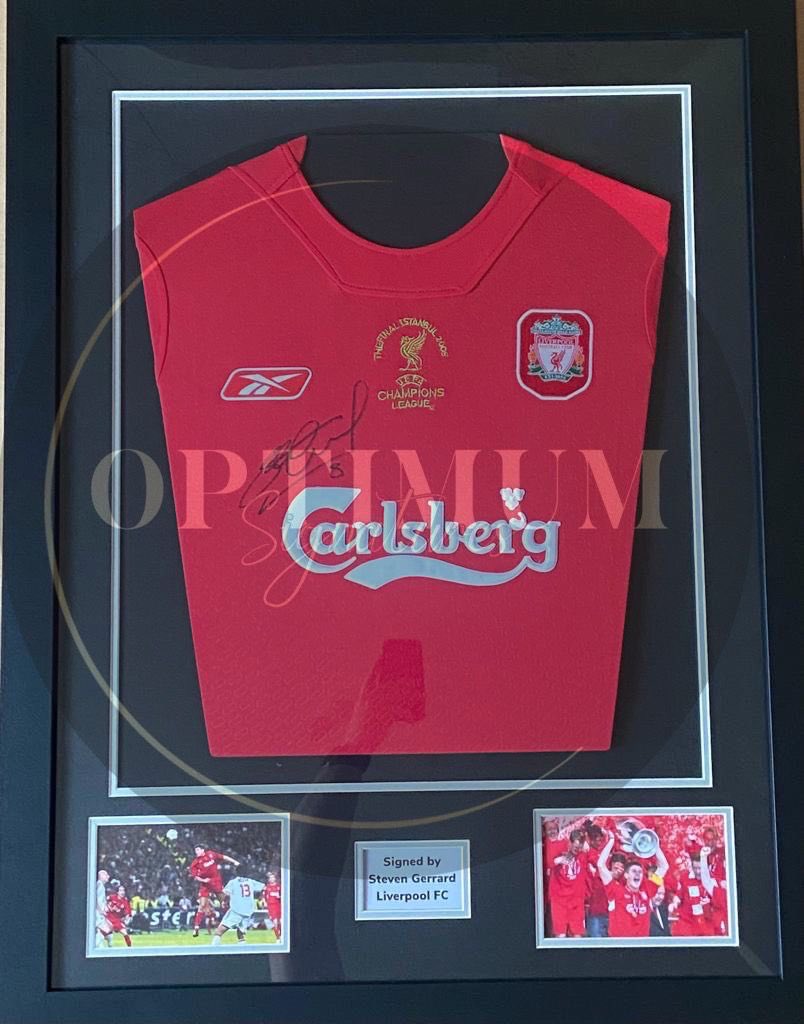 Optimum_Signed's tweet photo. Offer of the day!!! Steven Gerrard signed and framed Istanbul 2005 shirt. £250
Today only. https://t.co/7IW8niLb5J