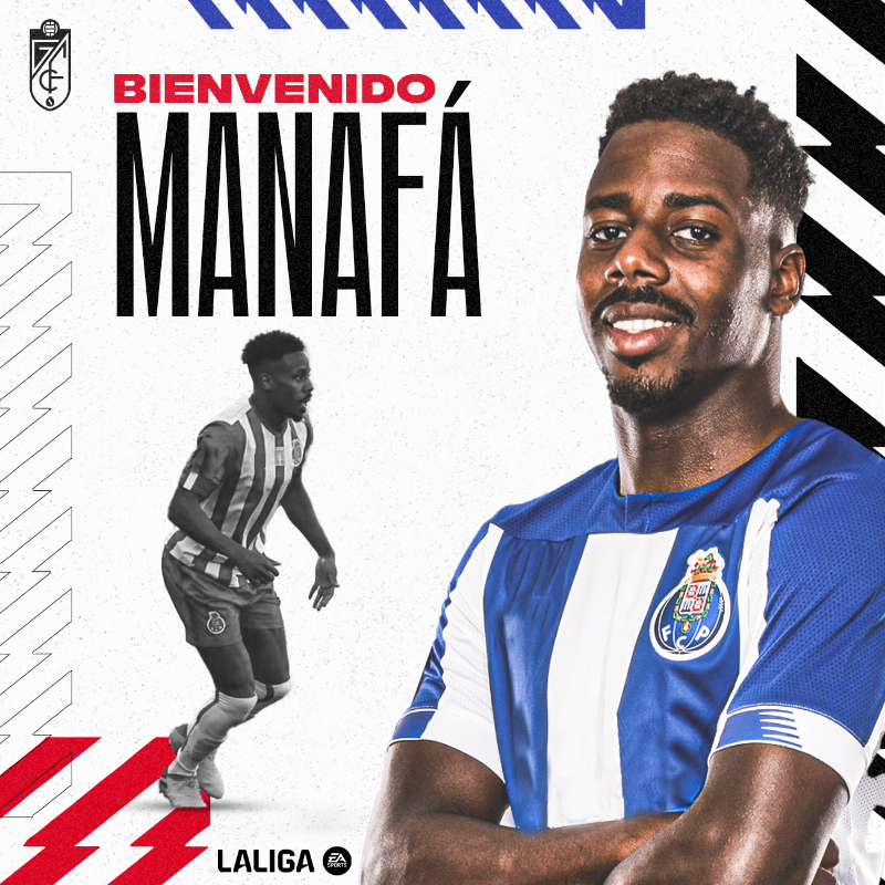 GranadaCF's tweet photo. ✍🏼 𝐎𝐟𝐢𝐜𝐢𝐚𝐥: Wilson Manafá, nuevo jugador del Granada CF.   

#𝙀𝙩𝙚𝙧𝙣𝙖𝙇𝙪𝙘𝙝𝙖 🇦🇹 || #ManafáNazarí