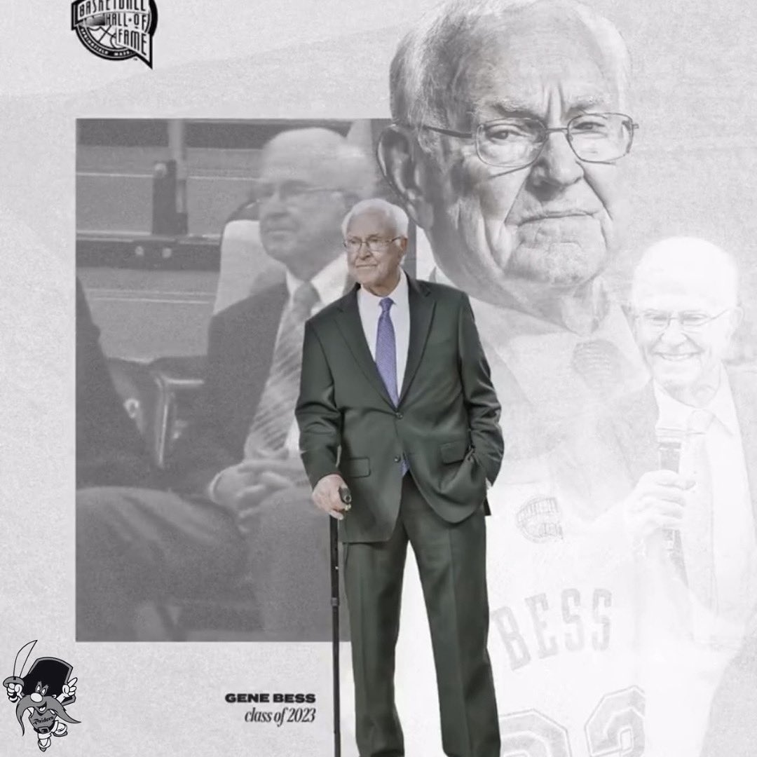 🚨 THIS WEEK 🚨 College Basketball’s All-Time Winningest Head Coach is being inducted into the James Naismith Hall of Fame | Gene Bess ‘23 🗓️ Saturday, August 12th ⌚️ Red Carpet 7 pm (ET), Enshrinement 8 pm (ET) 📺 NBA TV @NBATV 📍Naismith Hall of Fame - Springfield, MA