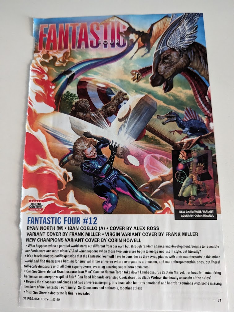 JIMMY'S PROMO:  #FantasticFour , Issue 12.  On Sale: December 2023. !  #RyanNorth, writer. #IbanCoello, artist.!!  Great stuff.