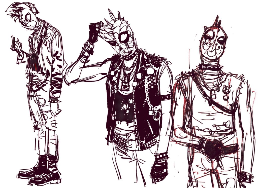 「Designing Spider-punk for Spider-Man acr」|IAMAGのイラスト