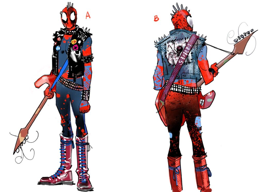 「Designing Spider-punk for Spider-Man acr」|IAMAGのイラスト
