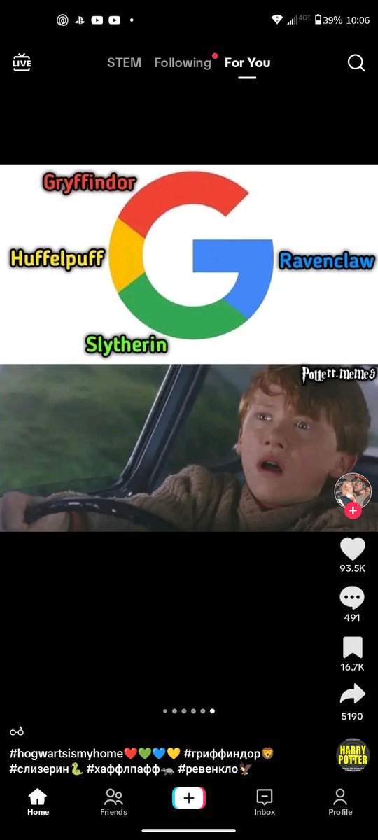 RedX289's tweet photo. If you think about it every color of the Google logo is every house in Harry Potter https://t.co/KAF8FAJuaU