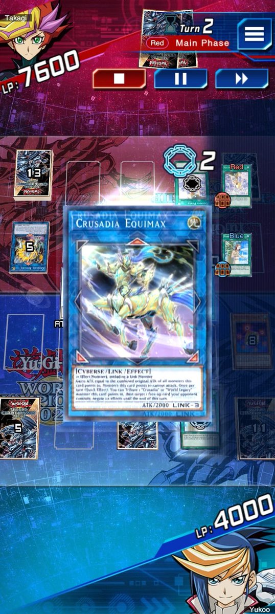 BPhantom994's tweet photo. @YuGiOh_TCG The chain to negate "Crusadia Power" in the Final Duel in Duel Links. That was amazing!
#YGOWCS2023 #Sweepstakes https://t.co/xh0Z1ih5kz