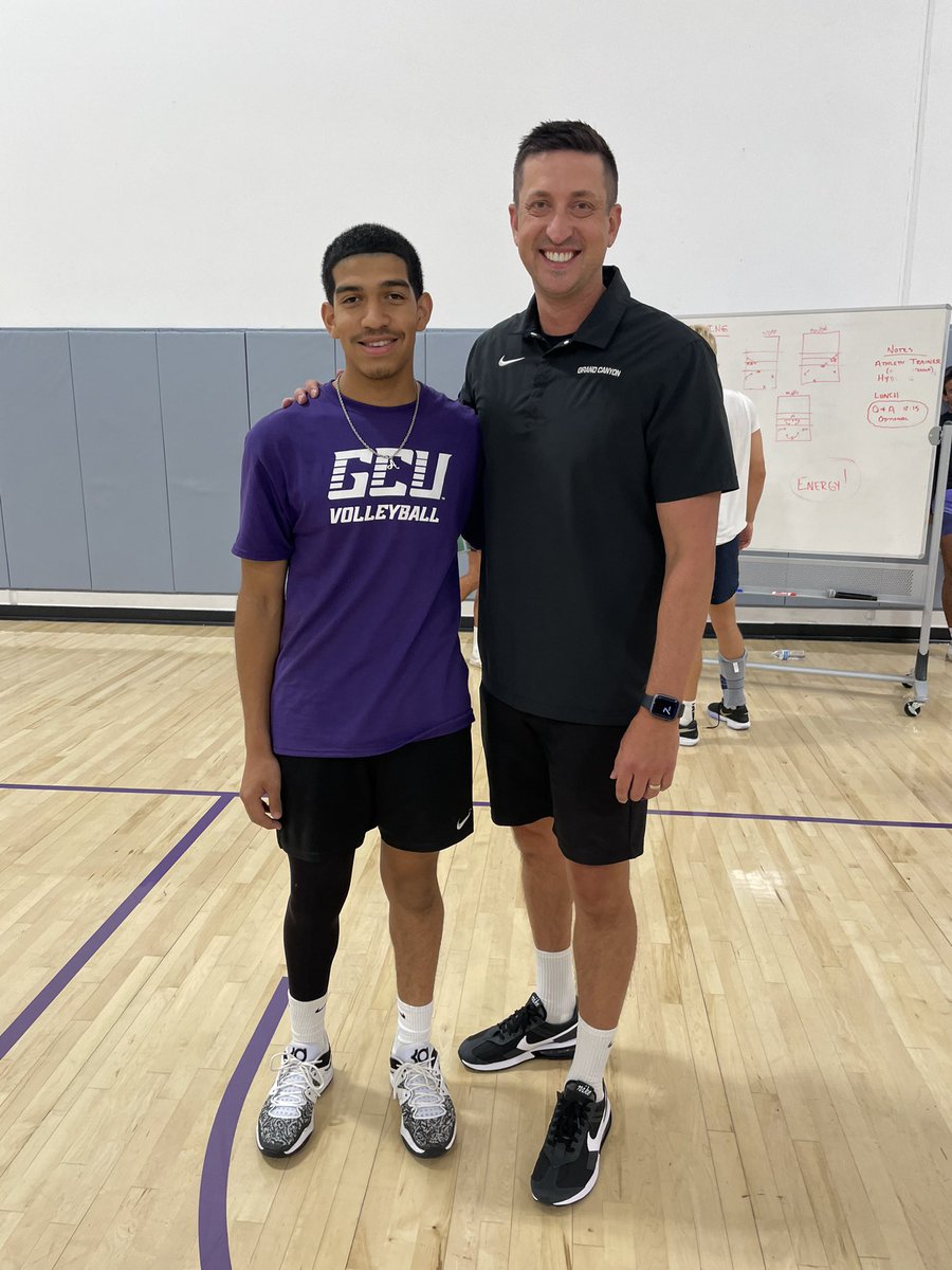 Ladariuswill_8's tweet photo. Thank you to all GCU coaches and amazing players for a great experience at my first college camp, making it one to remember. I’ve learned so much more about the game of volleyball! @GCU_MVolleyball https://t.co/8qf7sYEeY9