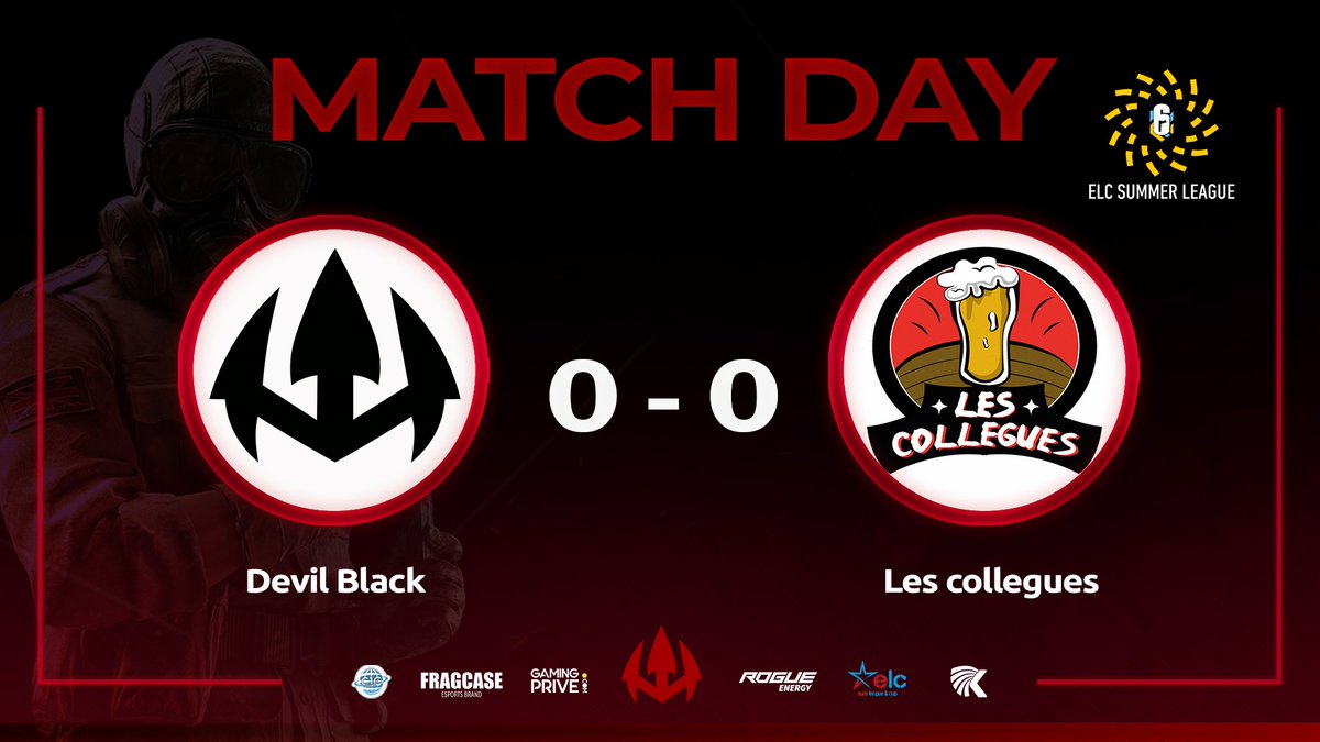 📢𝗔𝗻𝗻𝗼𝘂𝗻𝗰𝗲𝗺𝗲𝗻𝘁

Tournament <a href="/ELC_EsportsR6/">ELC Esports R6</a>

PlayOffs #MajorMinor

▶️ <a href="/EsportDevils/">🔻 𝕯𝖊𝖛𝖎𝖑 𝕰𝖘𝖕𝖔𝖗𝖙 🔺️</a> (Black) 🆚 #LesCollègues
🗓️Monday August 7
🕘21:15 Cet Bo3

🎙️ <a href="/Sraykkk/">Sraykk</a> 

🎥twitch.tv/sraykk

good luck to everyone👏

#RT appreciates 🤝