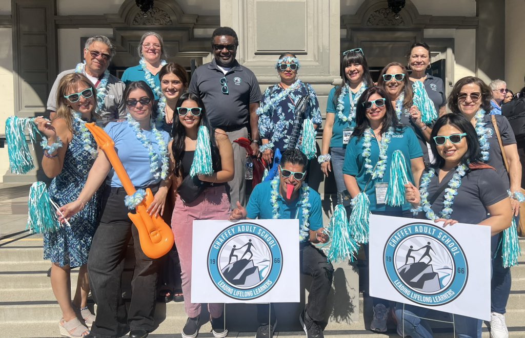We’ve got our teal on!! <a href="/Chaffey_Adult/">Chaffey Adult School</a> “We Are Here!” Let’s go <a href="/CJUHSD/">Supt. Mat Holton</a> 2023-2024 B2S Kick-Off!! #rockon #tealdeal #lifelonglearners <a href="/placide26/">Jean-Charles Placide, AP @ Chaffey Adult School</a>