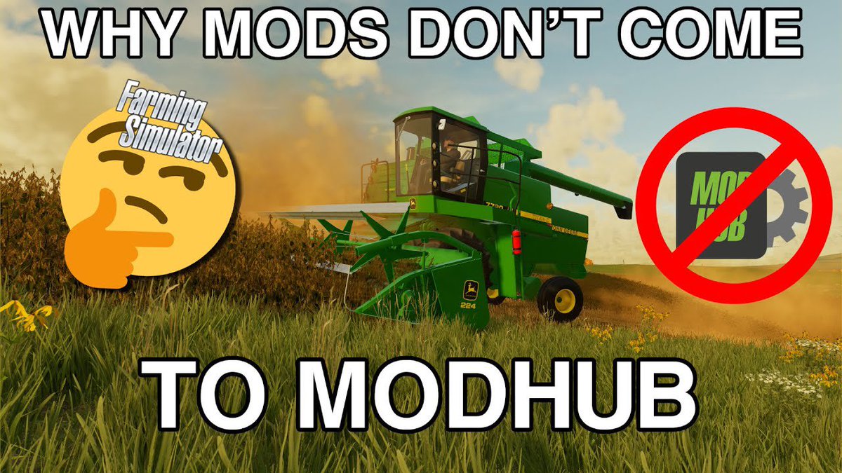 RoosterMods's tweet photo. In case you missed it, I made a video talking about why mods don’t always come to ModHub in #farmingsimulator. I recommend you check it out: https://t.co/OgFXy6qOvC https://t.co/6LfU2dTFt9