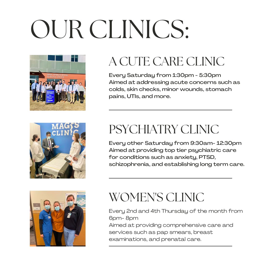MagisClinic's tweet image. Learn a little bit about Magis Clinic!