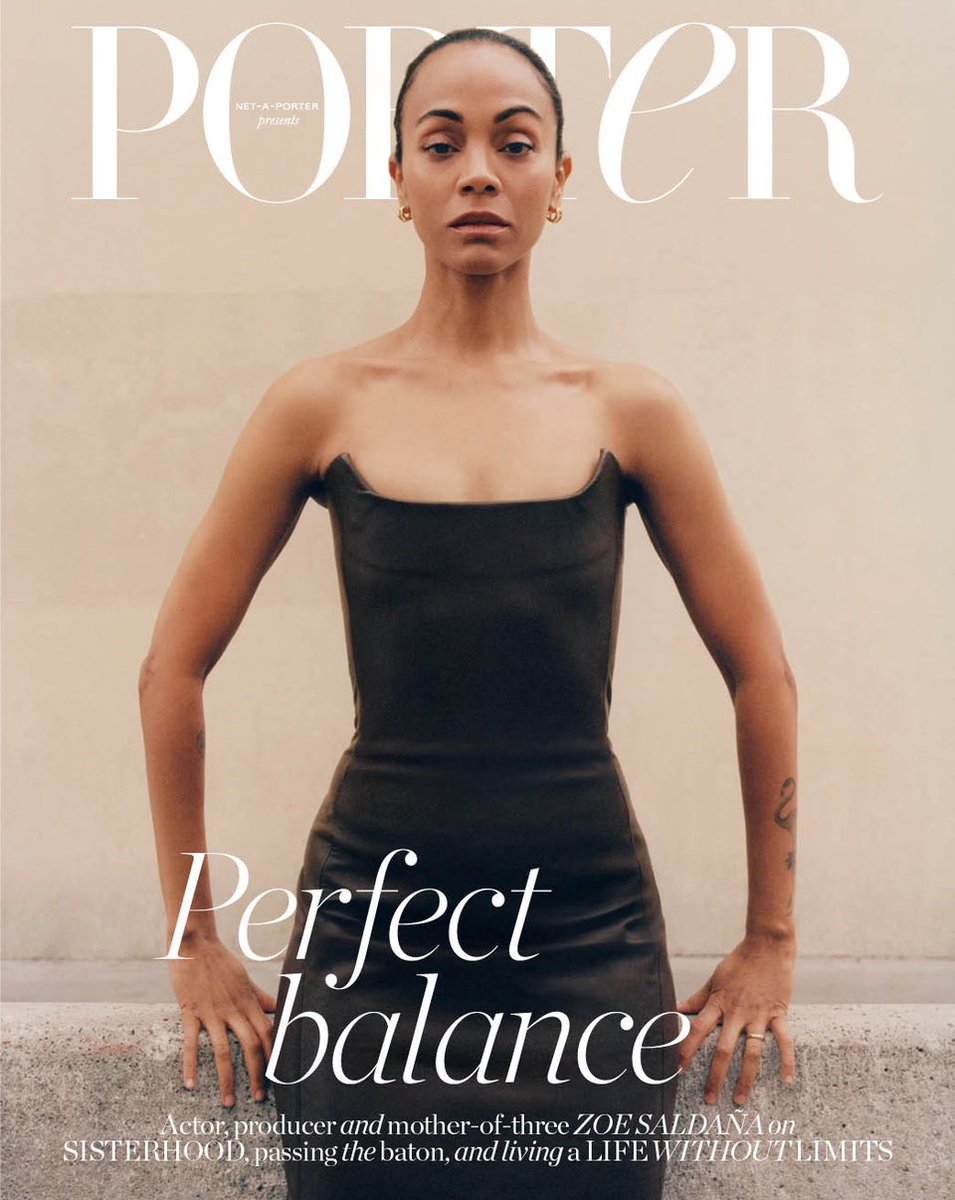 ZoeSaldanaFanP's tweet photo. Zoe on the cover of PORTER Magazine’s latest issue! ❤️ #zoesaldana #portermagazine https://t.co/lurdxjOZr8