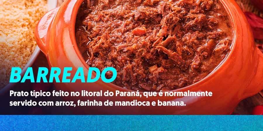 Conta pra gente, o quanto você conhece a comida típica paranaense?

O estado carrega grandes receitas em sua cultura, e essa é uma delas. Já sabe qual é? Comenta aqui embaixo! 🥰😋
