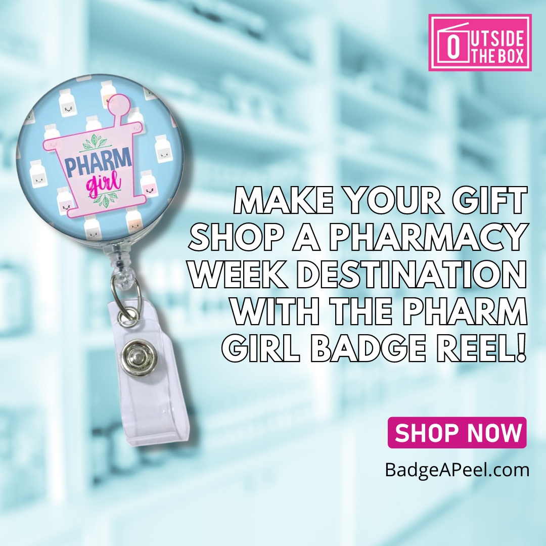 BadgeAPeel's tweet photo. 🎁 Hey gift shop owners! Stock up on the Pharm Girl Badge Reel and make sure your customers are Pharmacy Week ready. 🛍️💼

Shop now at https://t.co/eu9GR4JKEX 👍

#ShopBadgeAPeel #outsidethebox #reels #badges #badgegameonpoint #custombadgereels #interchangeable #resin #bling https://t.co/XFf6jjMSkg
