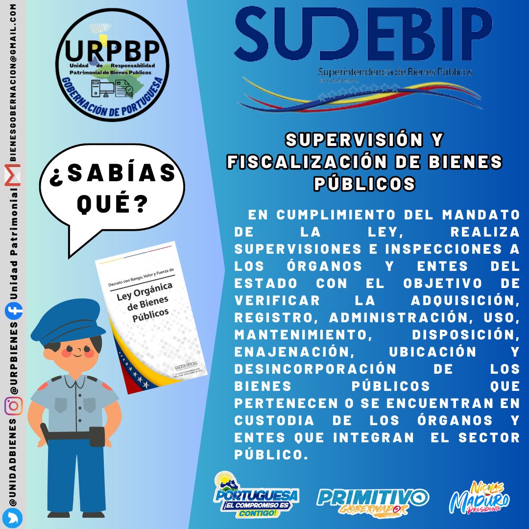 Aquí te contamos el cumplimiento de Supervisión y Fiscalización de Bienes Públicos.

#PortuguesaCreceEnRevolución
#NicolásNoArruga
#PortuguesaElCompromisoEsContigo